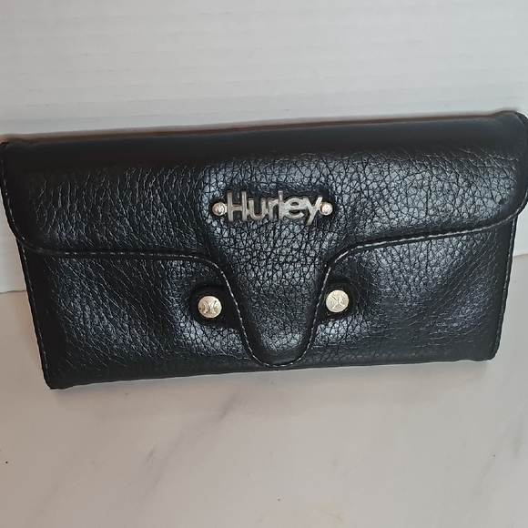 Hurley Black Textured Wallet - Picture 2 of 8